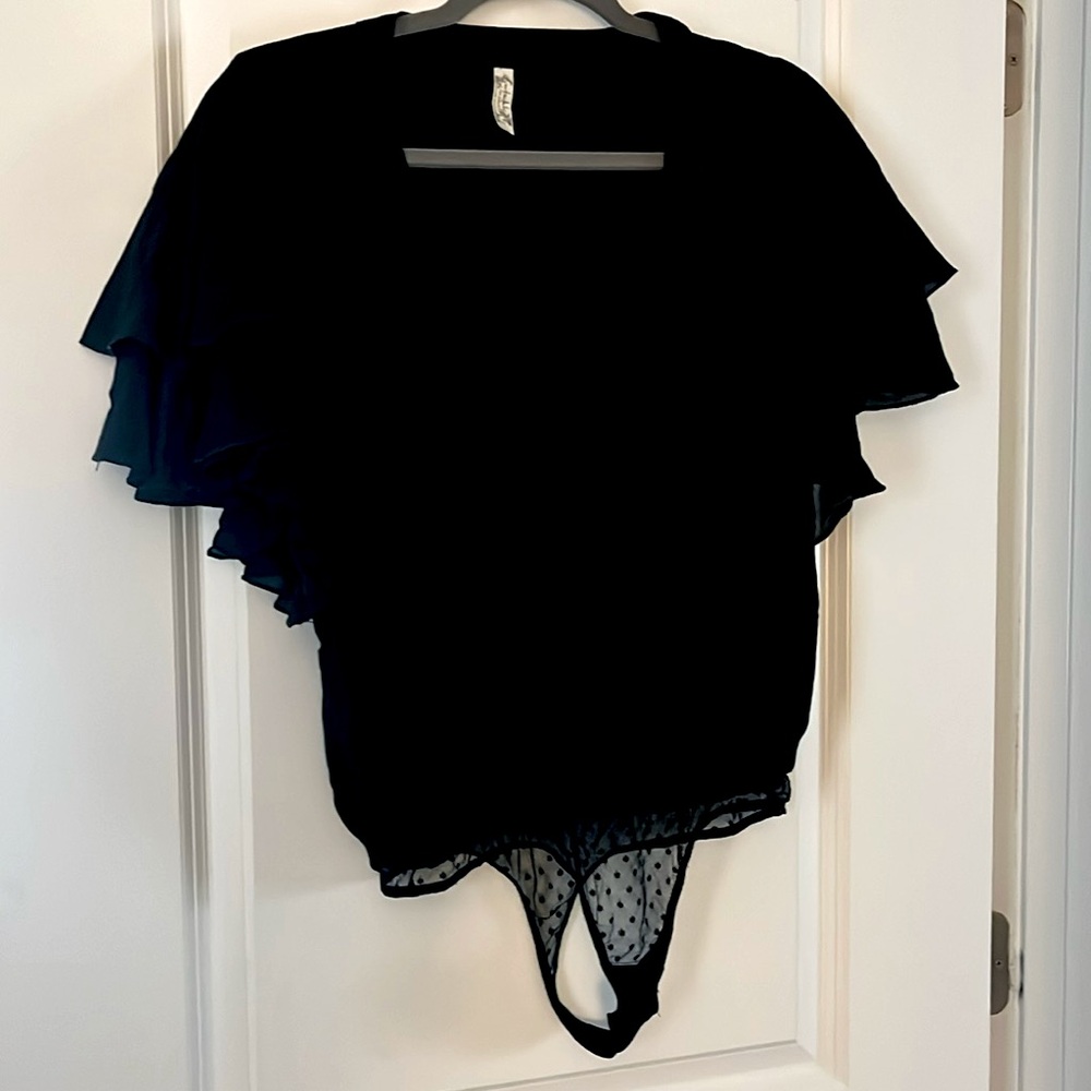 Navy bodysuit.
